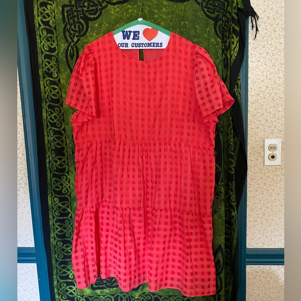 Red/pink midi Dress